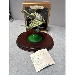 Hallmark 1994 Star Trek Klingon Bird of Prey Keepsake Ornament with Box & Lights